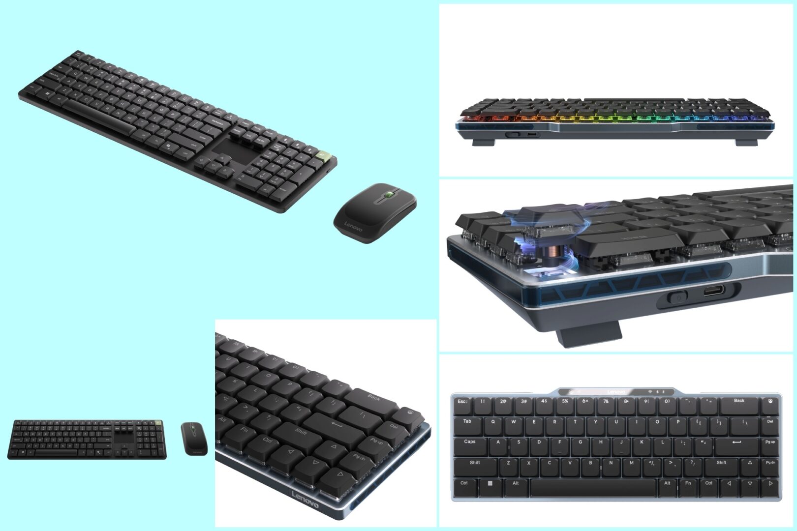 Lenovo introduces Adaptable Keyboard Concept and Self-Charging Kit (keyboard and mouse) at CES 2026