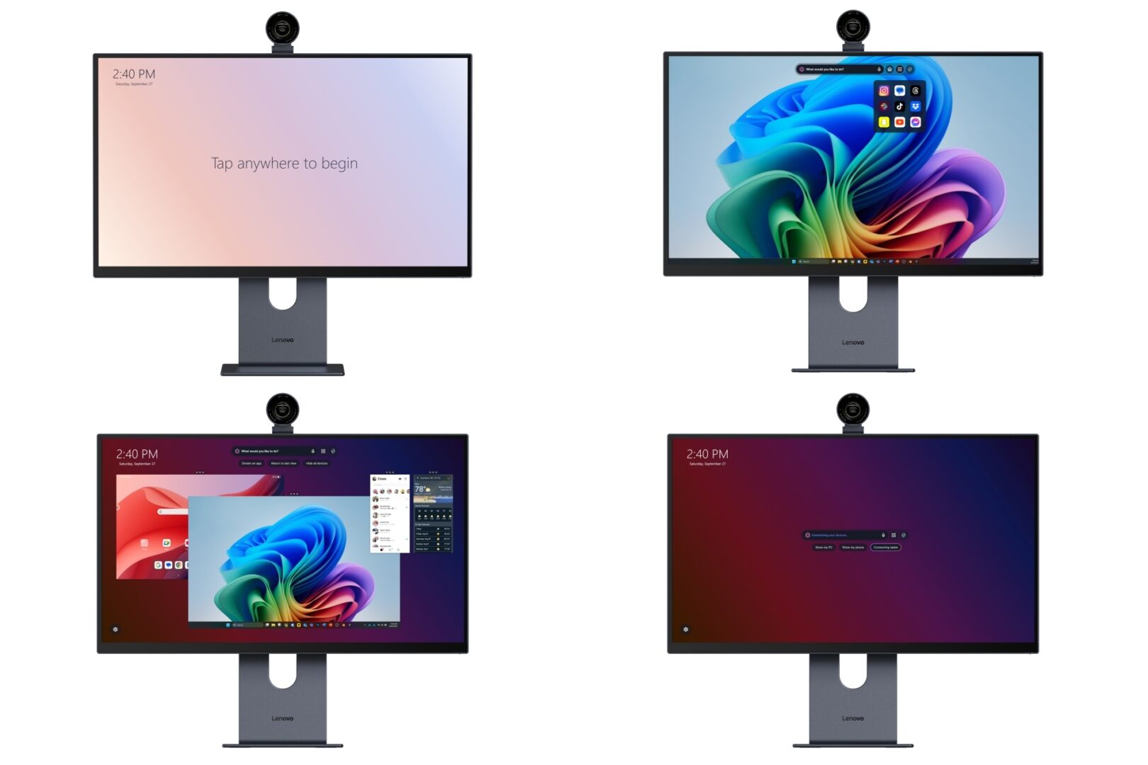 Lenovo Smart Sense Display Concept revealed at CES 2026
