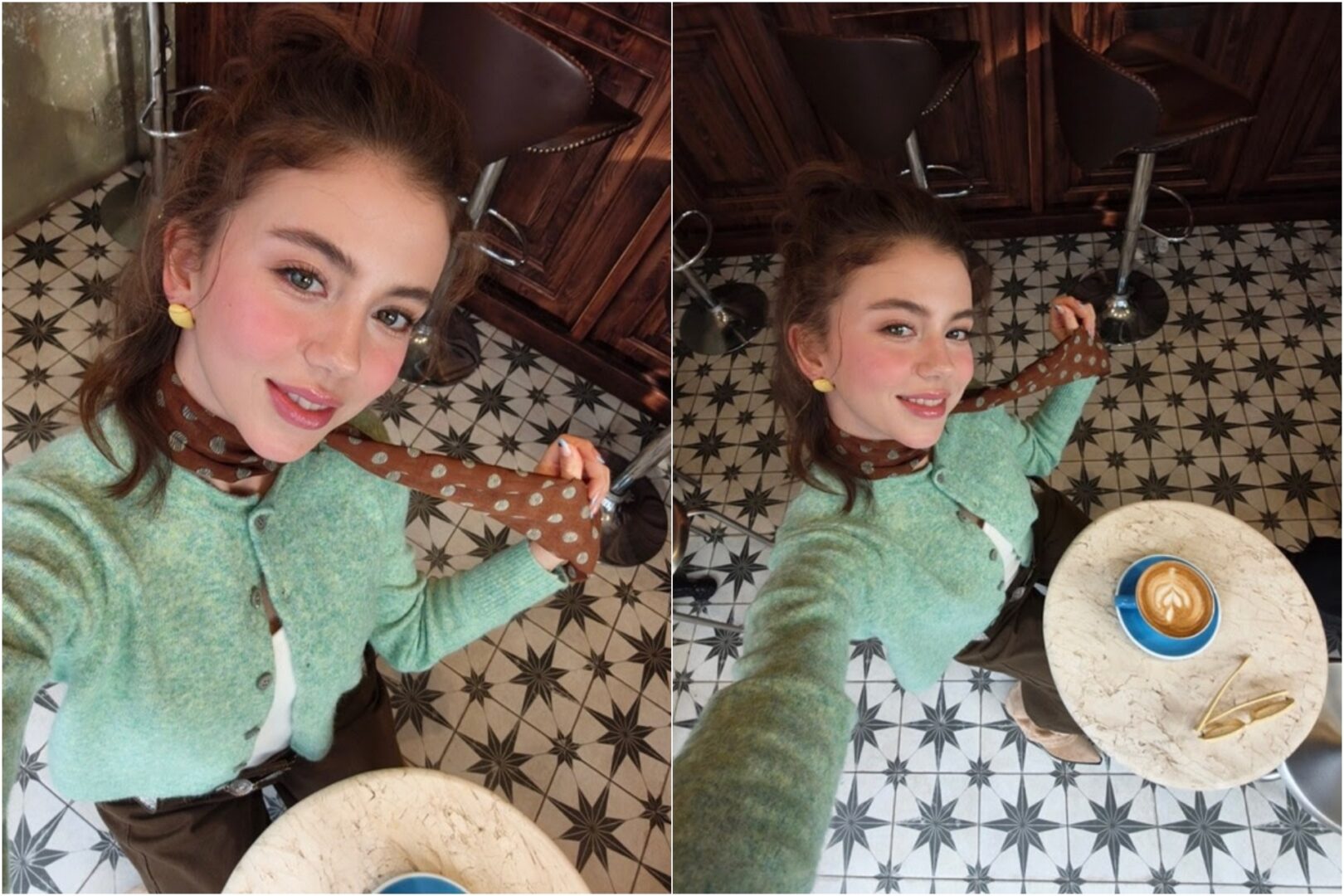 Samples of the front camera clicks. The collage shows normal and wide shots from the 50 MP sensor on the Oppo Reno15 Series