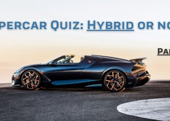 Static side shot of the Bugatti W16 Mistral