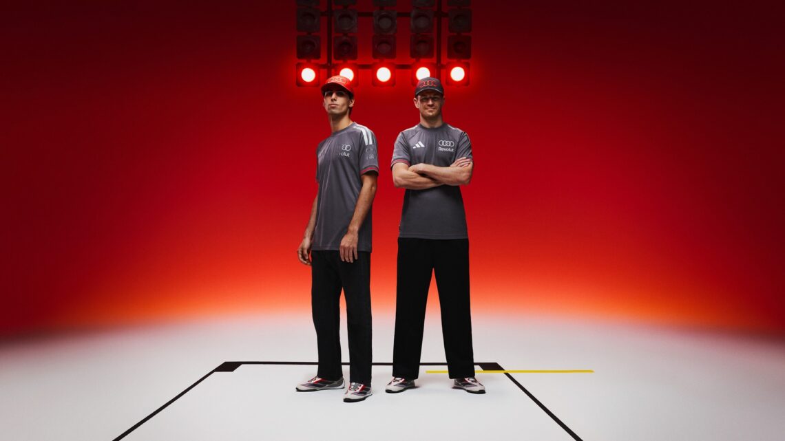 Audi Revolut F1 Team's drivers showcase select apparel from the adidas x Audi Revolut F1 Team collection