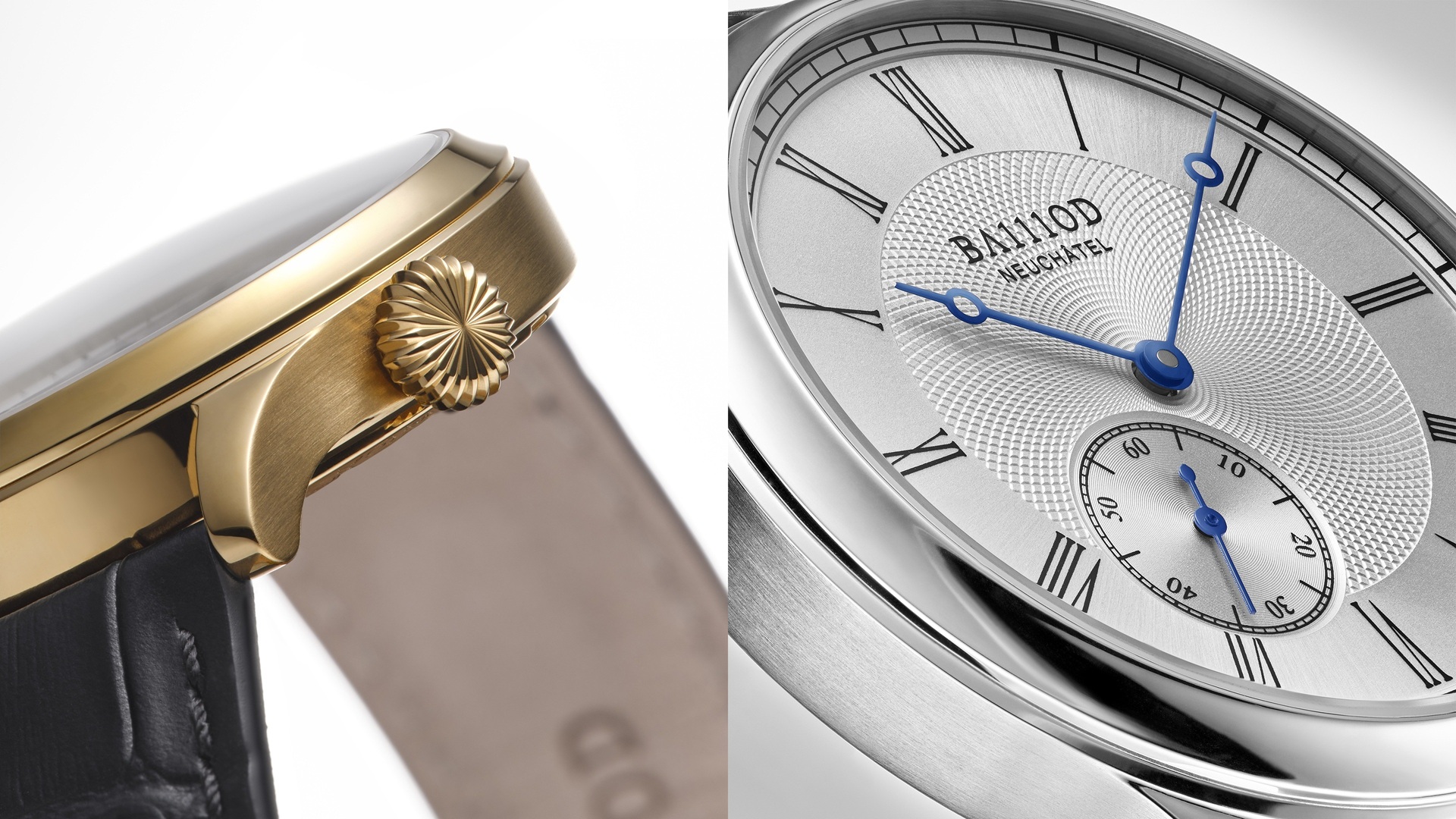 BA111OD Chapter 8 Baillod Family Legacy Special Edition Soft gold PVD version's case and Stainless steel version's dial.