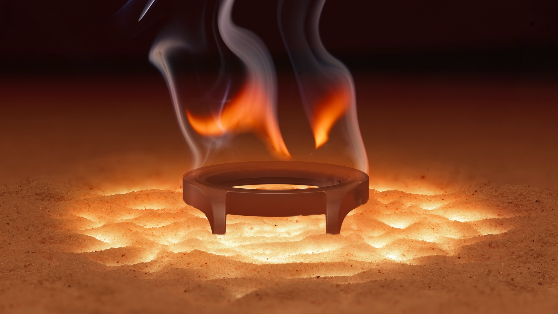 The IWC Schaffhausen Portugieser Chronograph Ceratanium®'s case being fired in a kiln.