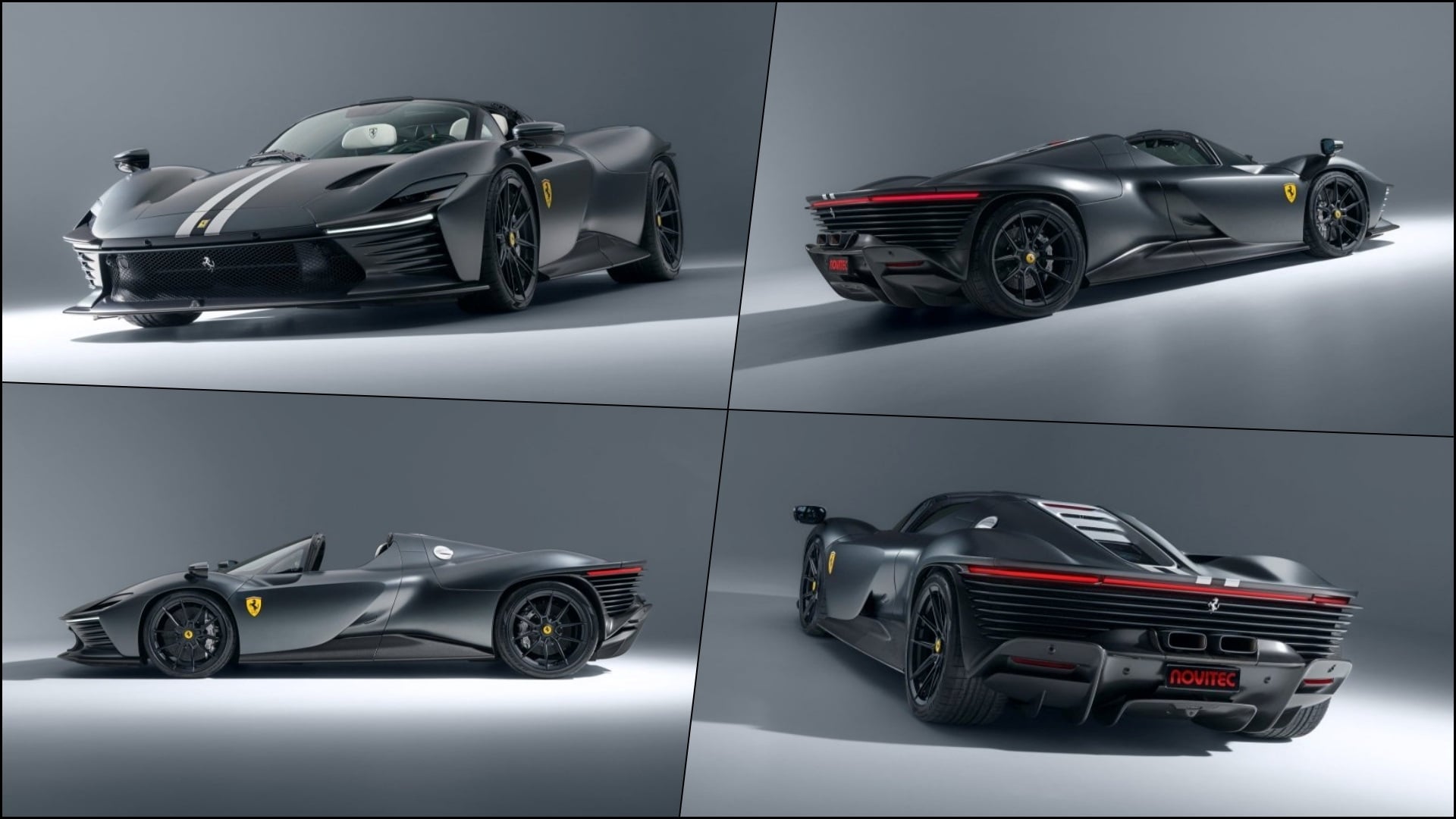 Multiple studio shots of the NOVITEC Ferrari Daytona SP3 Icona Edition