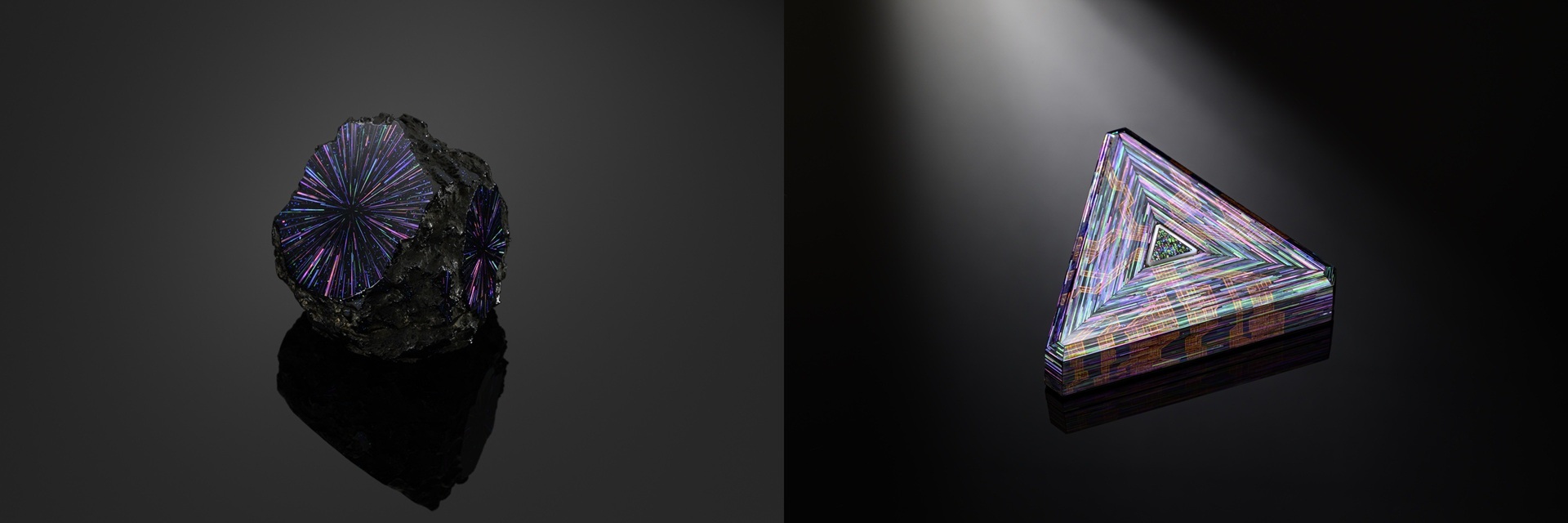 Examples of artworks by Japanese lacquerware artist Terumasa Ikeda.