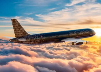 beOnd aircraft above the clouds