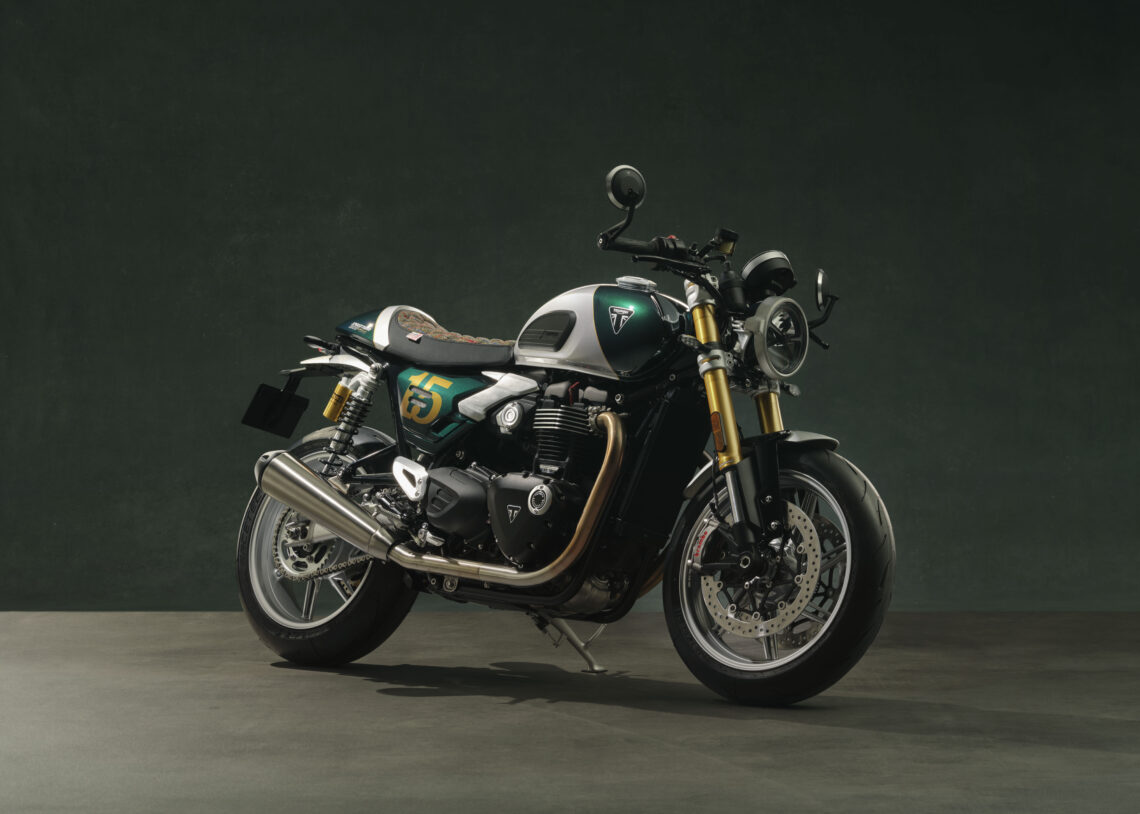Triumph unveils one-ff Speed Twin 1200 Cafe Racer DGR Edition