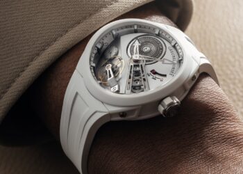 Greubel Forsey Balancier Convexe S² in white ceramic.