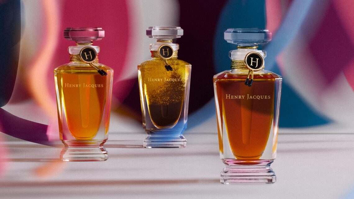 All three fragrances of the Henry Jacques Collection de l’Atelier 2025 in one frame. The range is limited to 500 units.