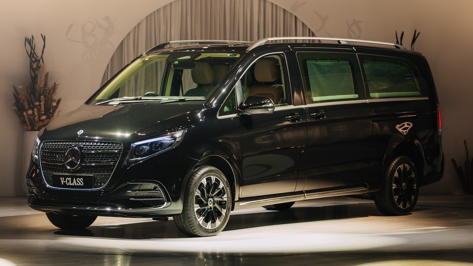 The all-new Mercedes-Benz V-Class presented during the launch event in India