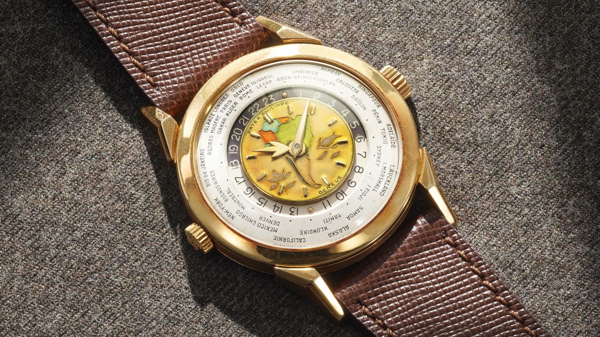 Phillips in Association with Bacs and Russo will present the Patek Philippe Ref. 2523, an 18K yellow gold world-time watch with polychrome cloisonné enamel ‘South America’ dial, at their Geneva Watch Auction: XXIII held during 9 – 10 May 2026