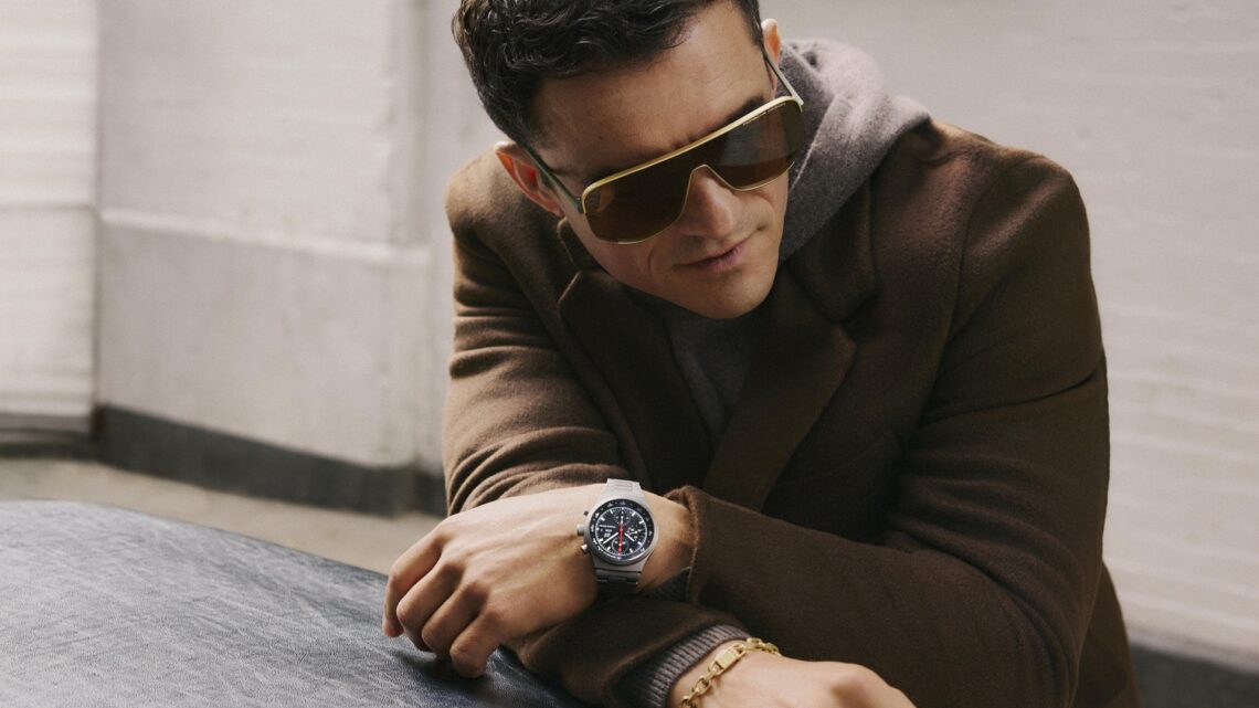 Actor Orlando Bloom wearing the latest collection created in collaboration with Porsche Design