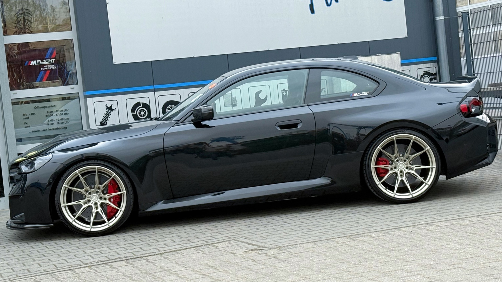 Side profile of a BMW M2 CS, created by Senner Tuning.