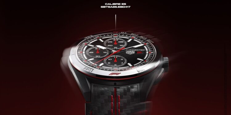 The TAG Heuer Connected Calibre E5 45mm x Formula 1® Edition .