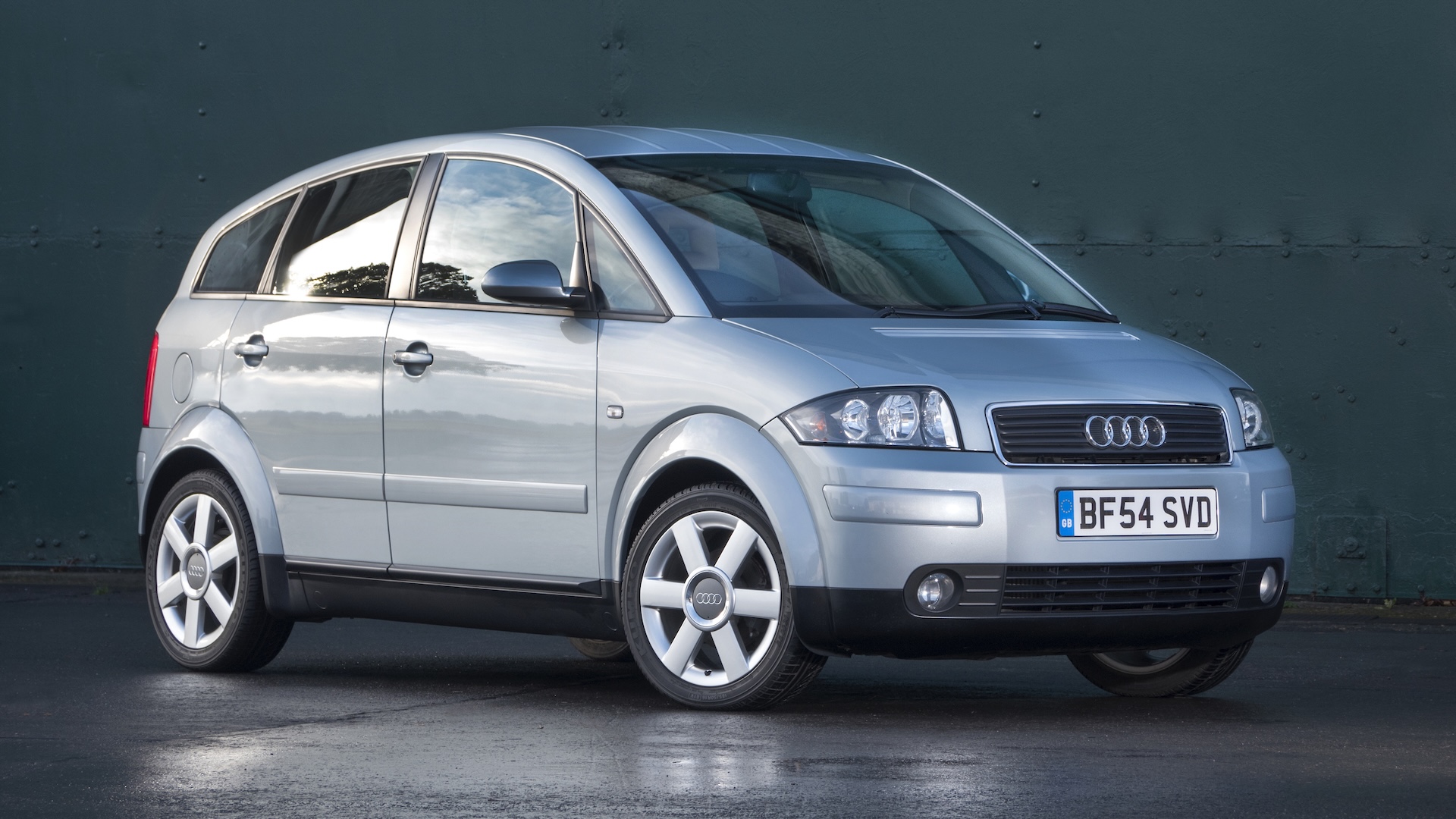 Audi A2 e-tron teased with silhouette image.