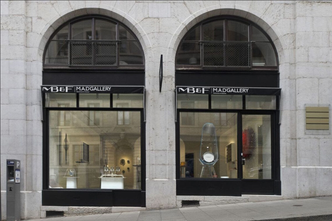 MB&F's M.A.D. Gallery in old town Geneva.