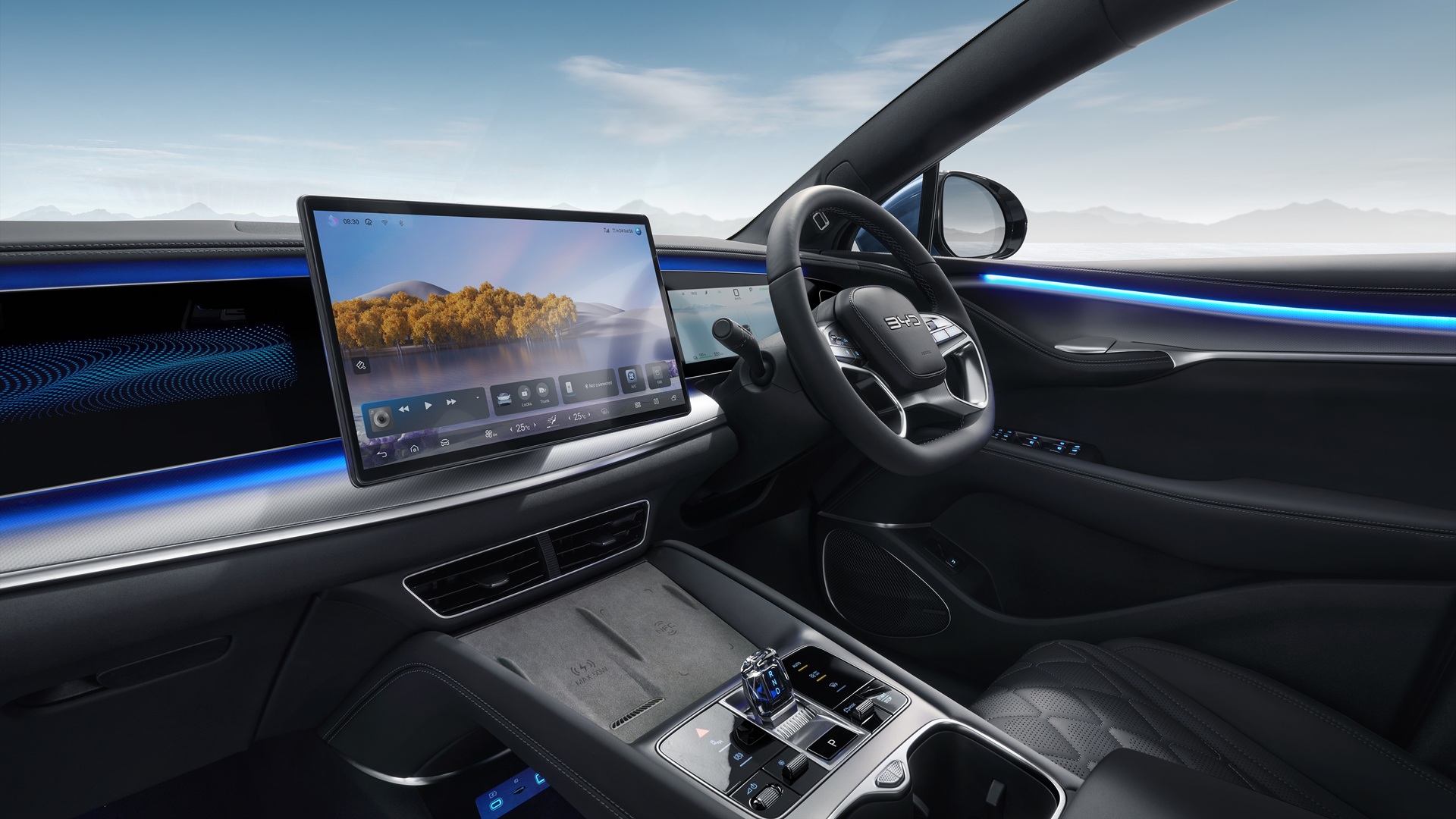 An image of the dashboard of the BYD Sealion 7