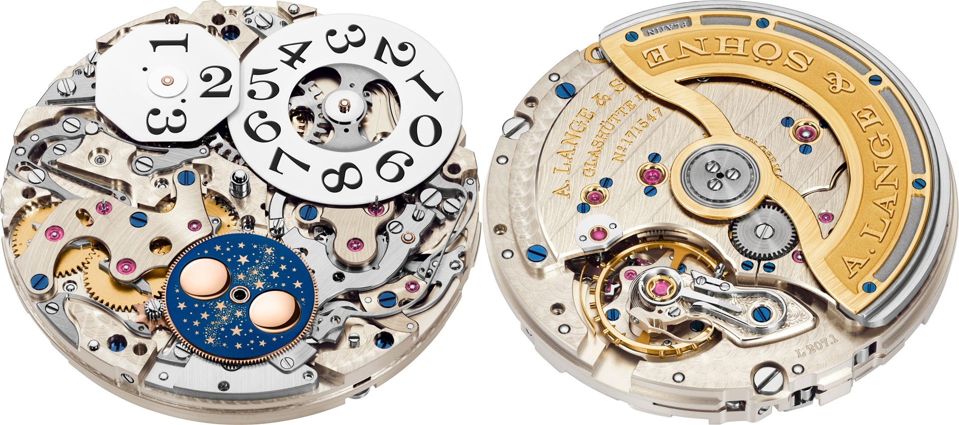 A. Lange Sohne Saxonia Annual Calendar's calibre L207.1.