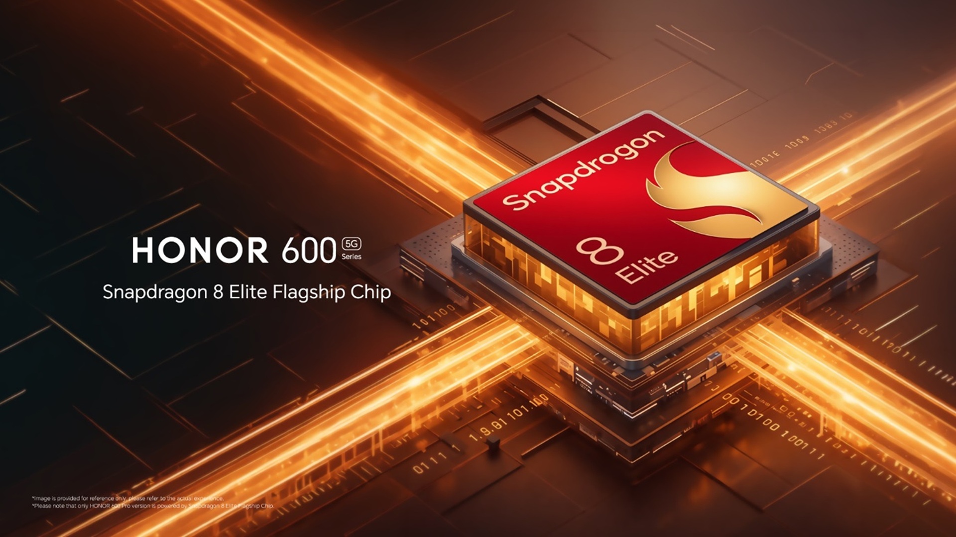 An image of the Snapdragon 8 Elite processor found in the HONOR 600 Pro, part of the HONOR 600 Series mobile phones