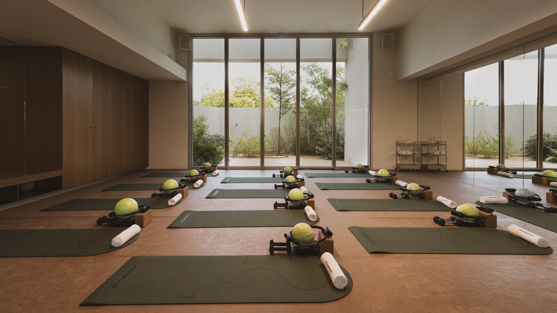 House of Porsche: The Yoga room at Paus Club