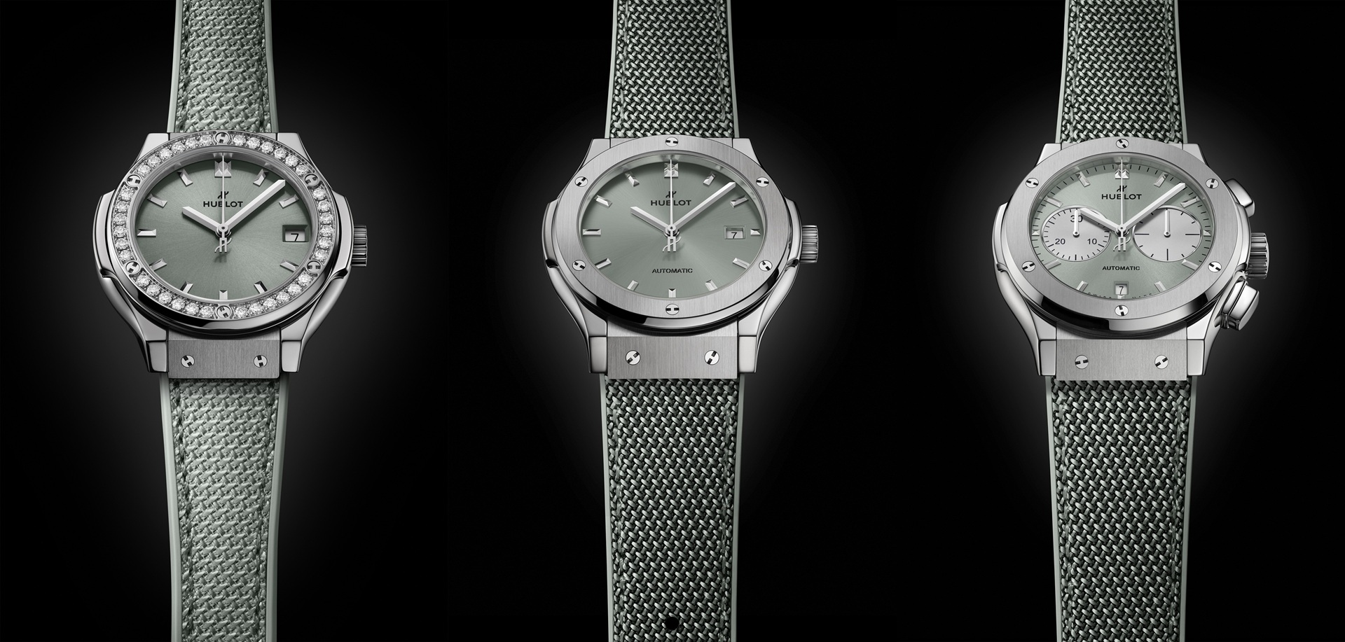 Hublot Classic Fusions Sage Green Editions.