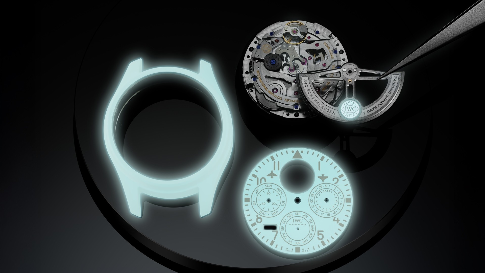 IWC Schaffhausen Big Pilot's Watch Perpetual Calendar Ceralume.