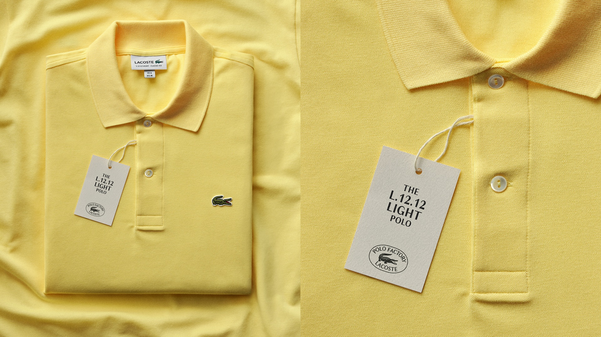 The Lacoste Polo Factory - L.12.12 Light Jaune