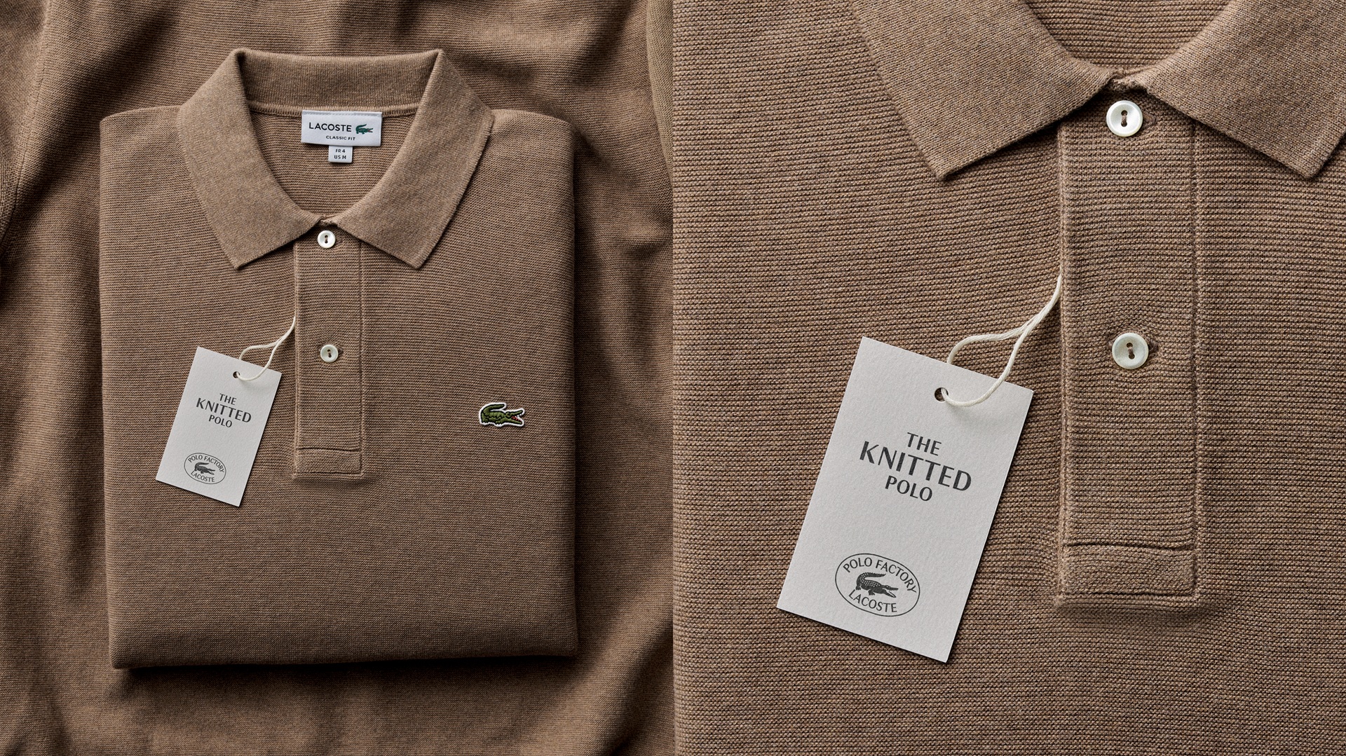 The Maille Point Mouse option from the new Lacoste Polo Factory