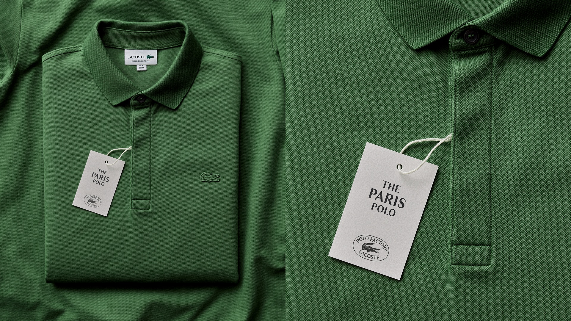 The Paris Polo option from the new Lacoste Polo Factory