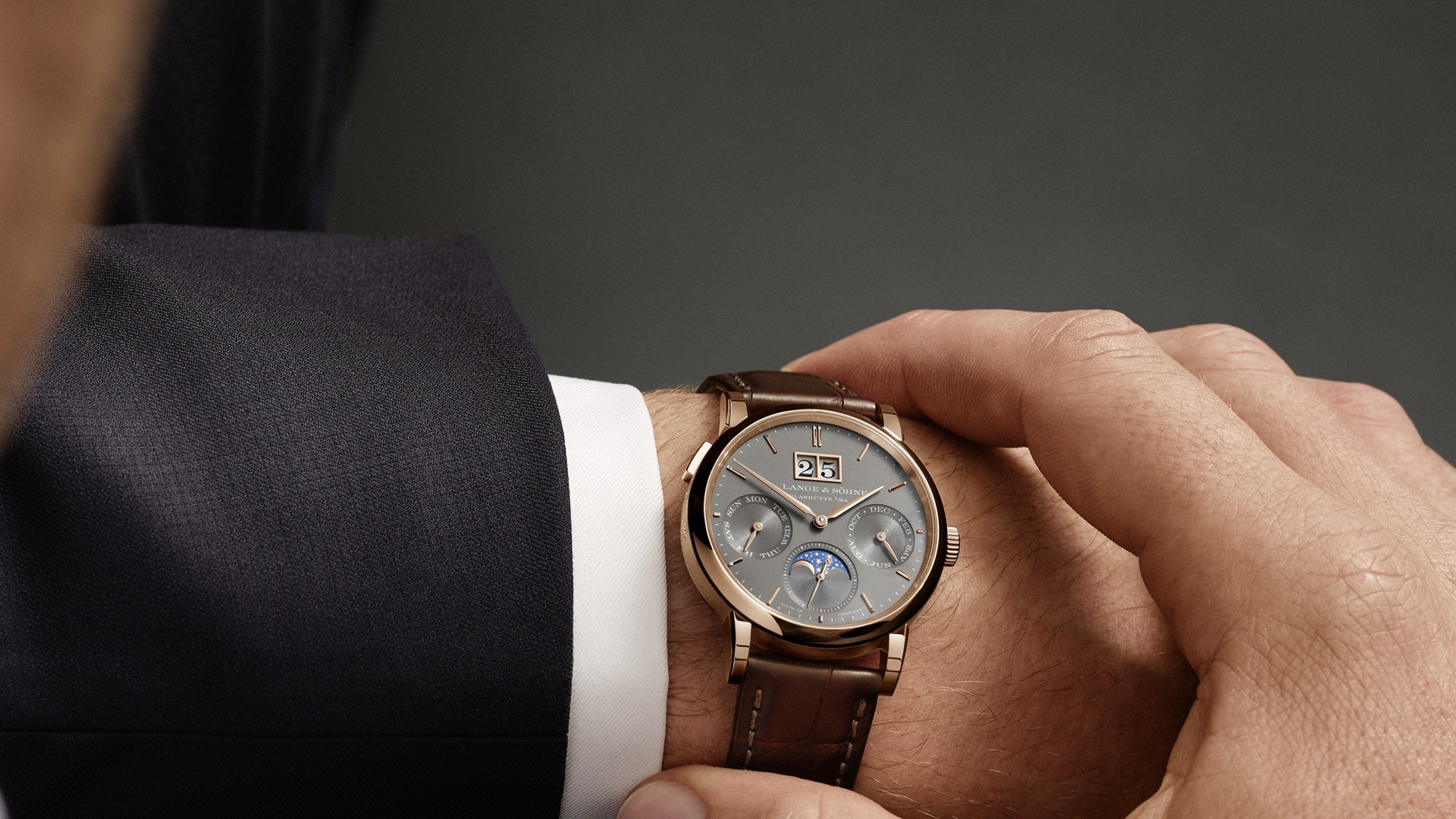 A. Lange Sohne Saxonia Annual Calendar.