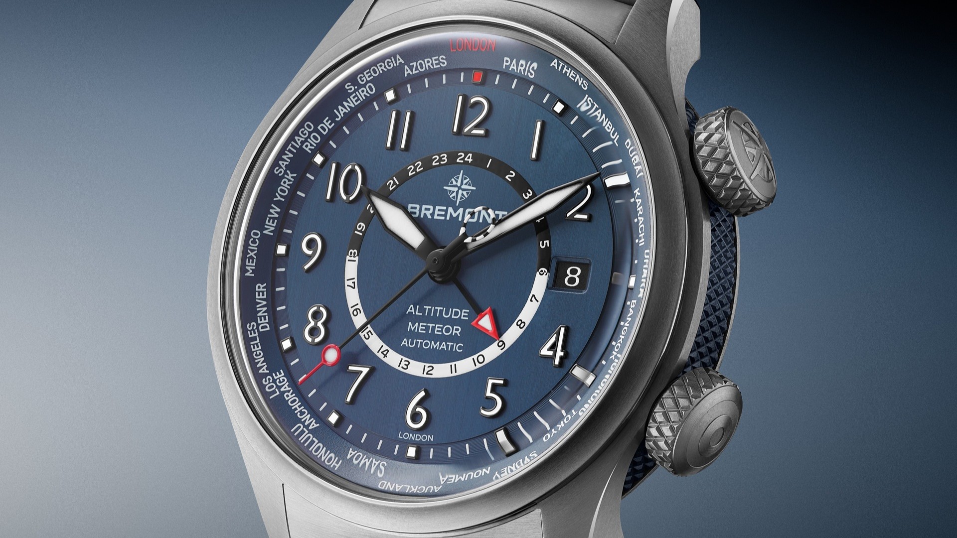 Bremont Altitude Air Force Blue Capsule Collection Altitude MB Meteor Time Zones.