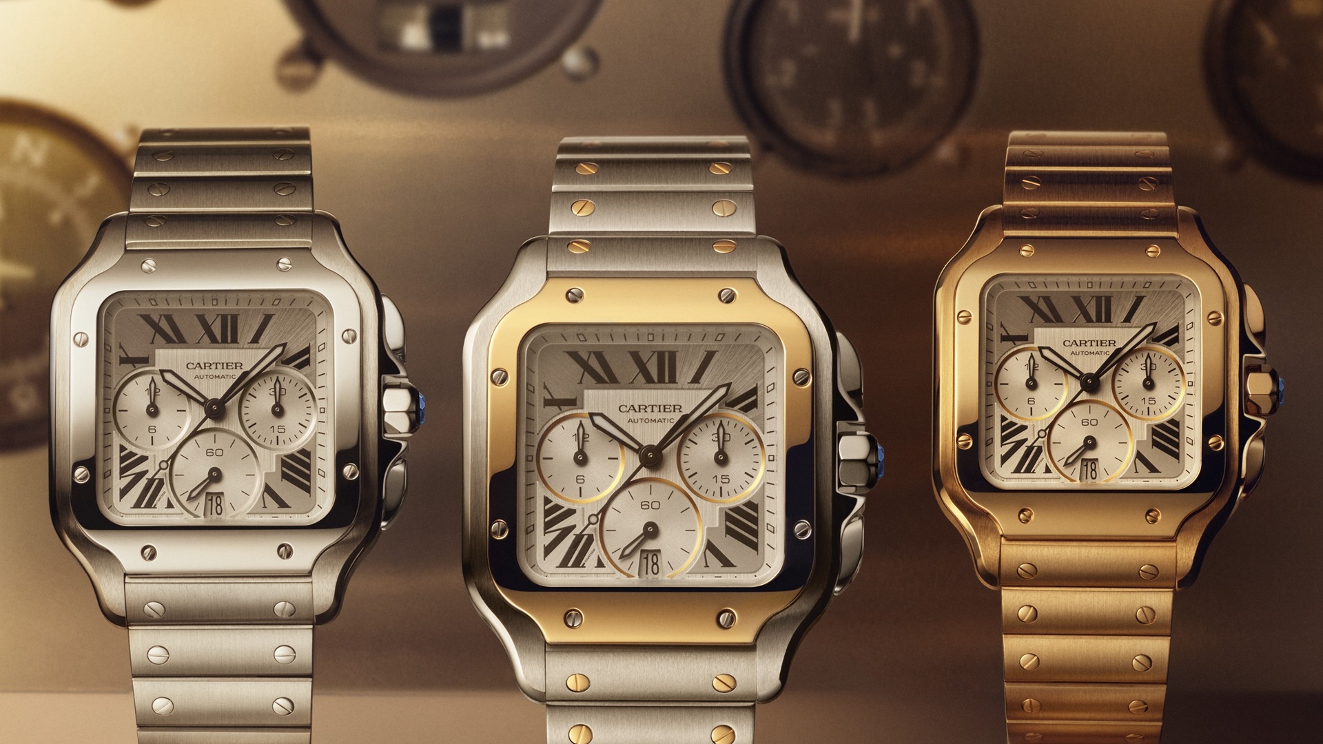 Cartier Santos De Cartier Chronograph.