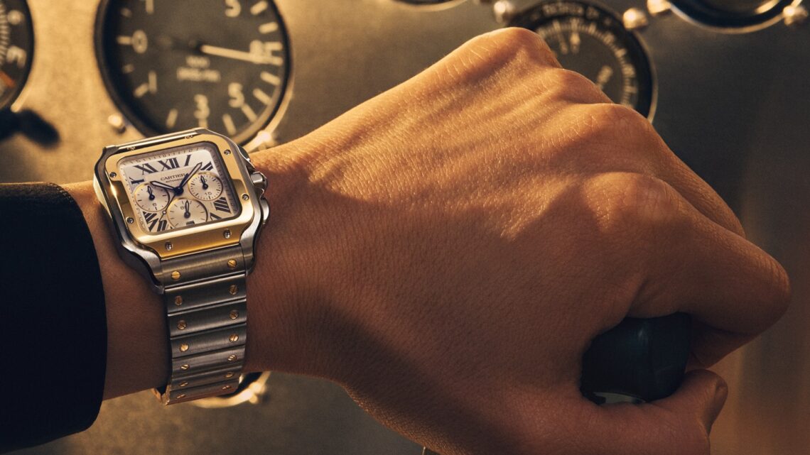 Cartier Santos De Cartier Chronograph.
