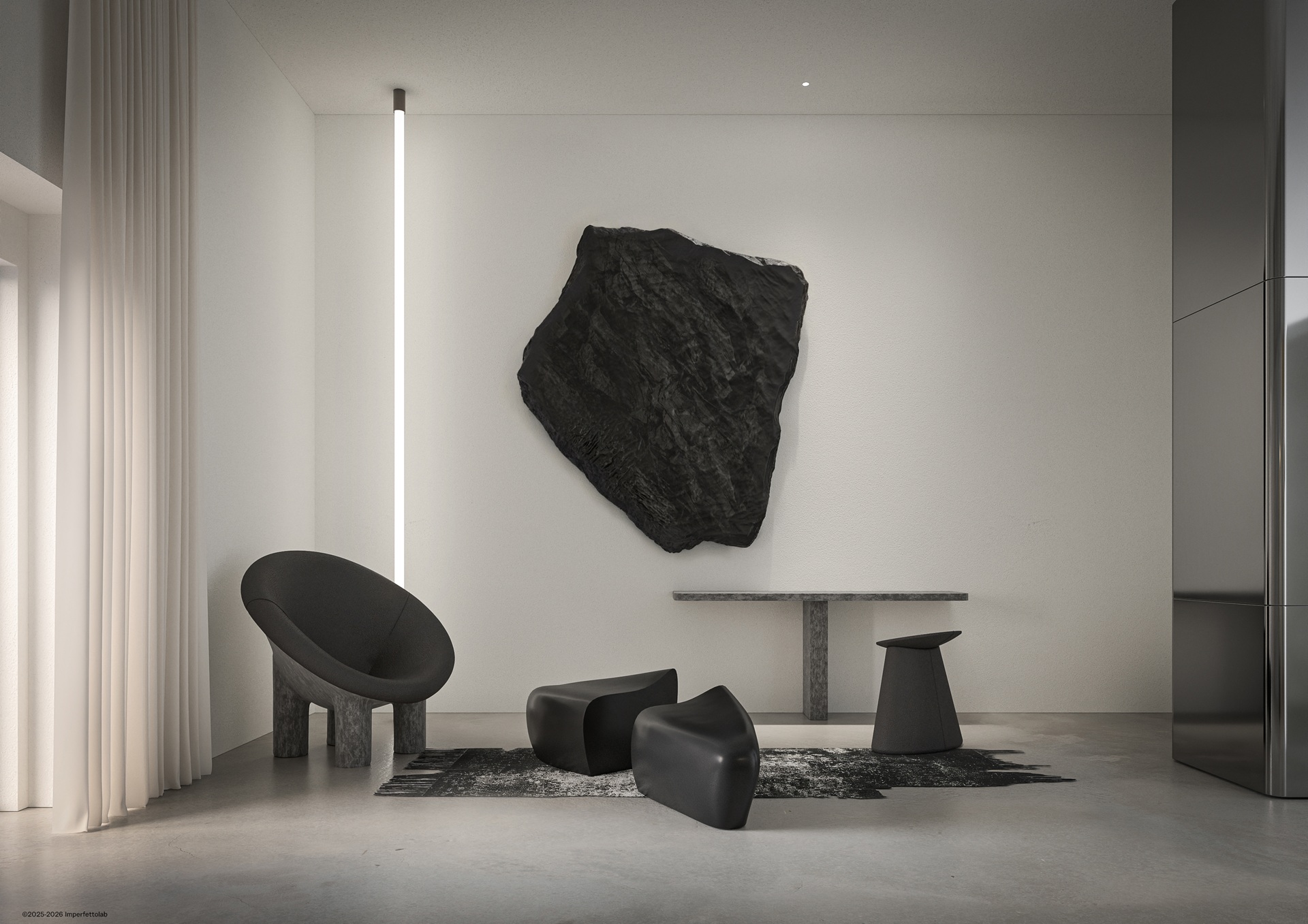 A photograph of a sitting space at Magistero wing - Iniala Valletta
