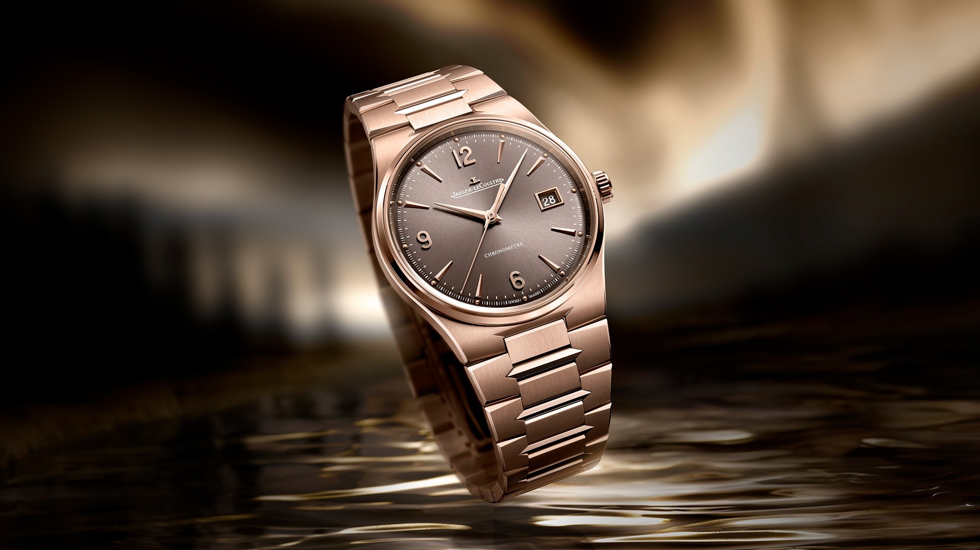 Jaeger-LeCoultre-Master Control Chronometre Date Pink Gold.