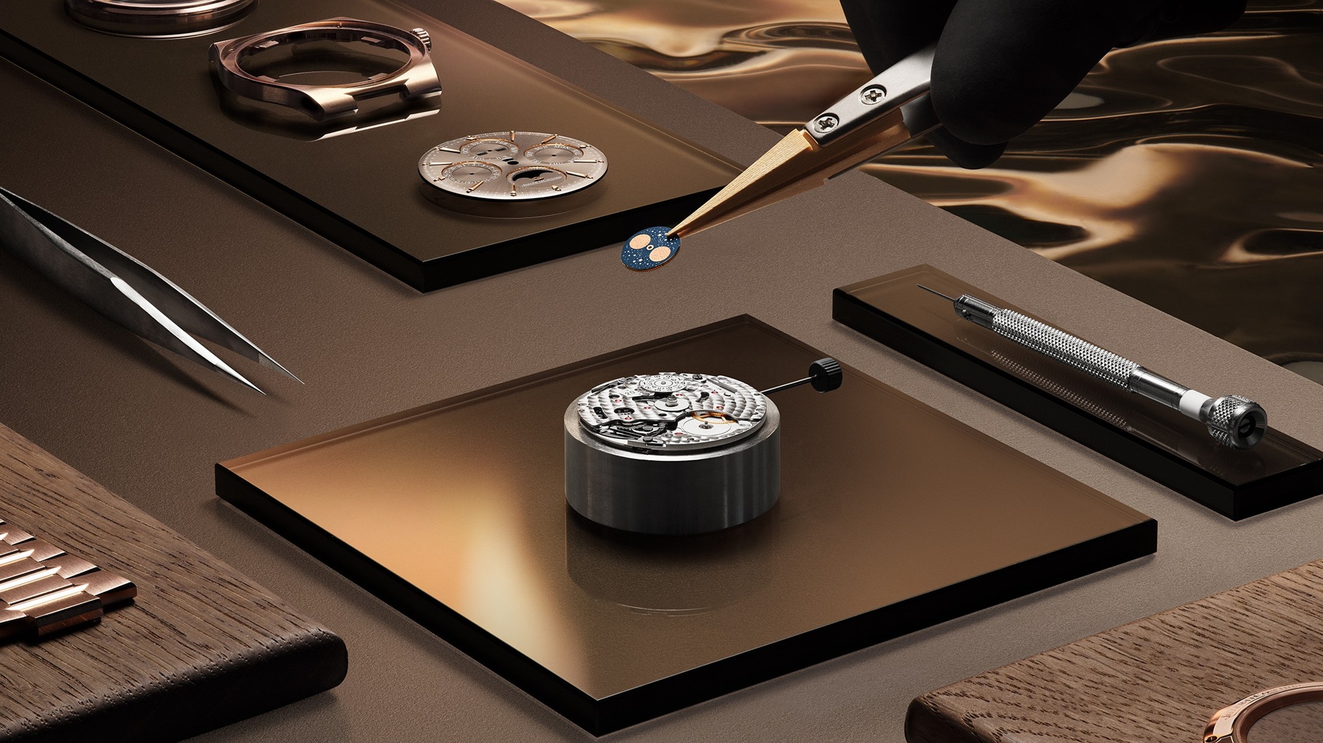 Jaeger-LeCoultre-Master Control Chronometre Perpetual Calendar Pink Gold's Calibre 868.