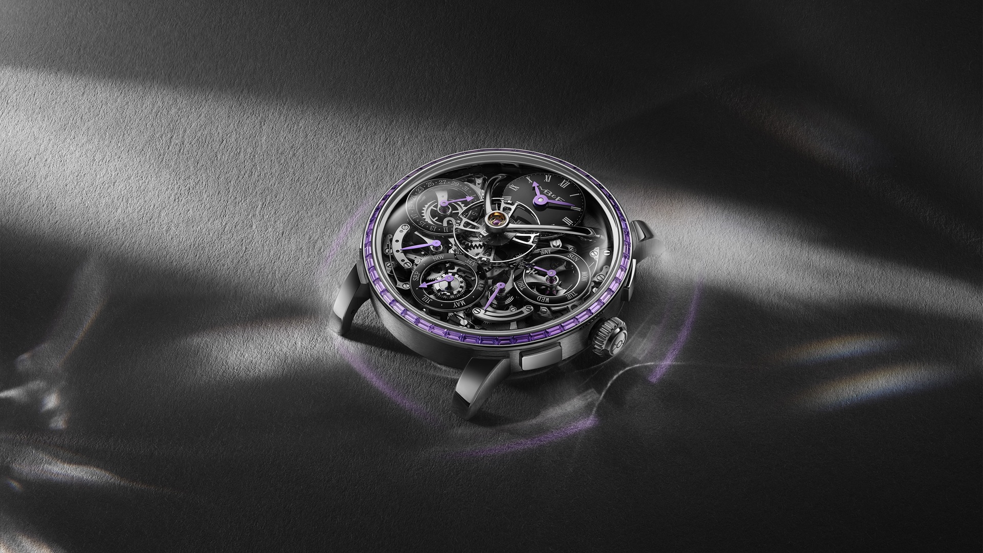MB&F LM Perpetual Chromatic Purple.