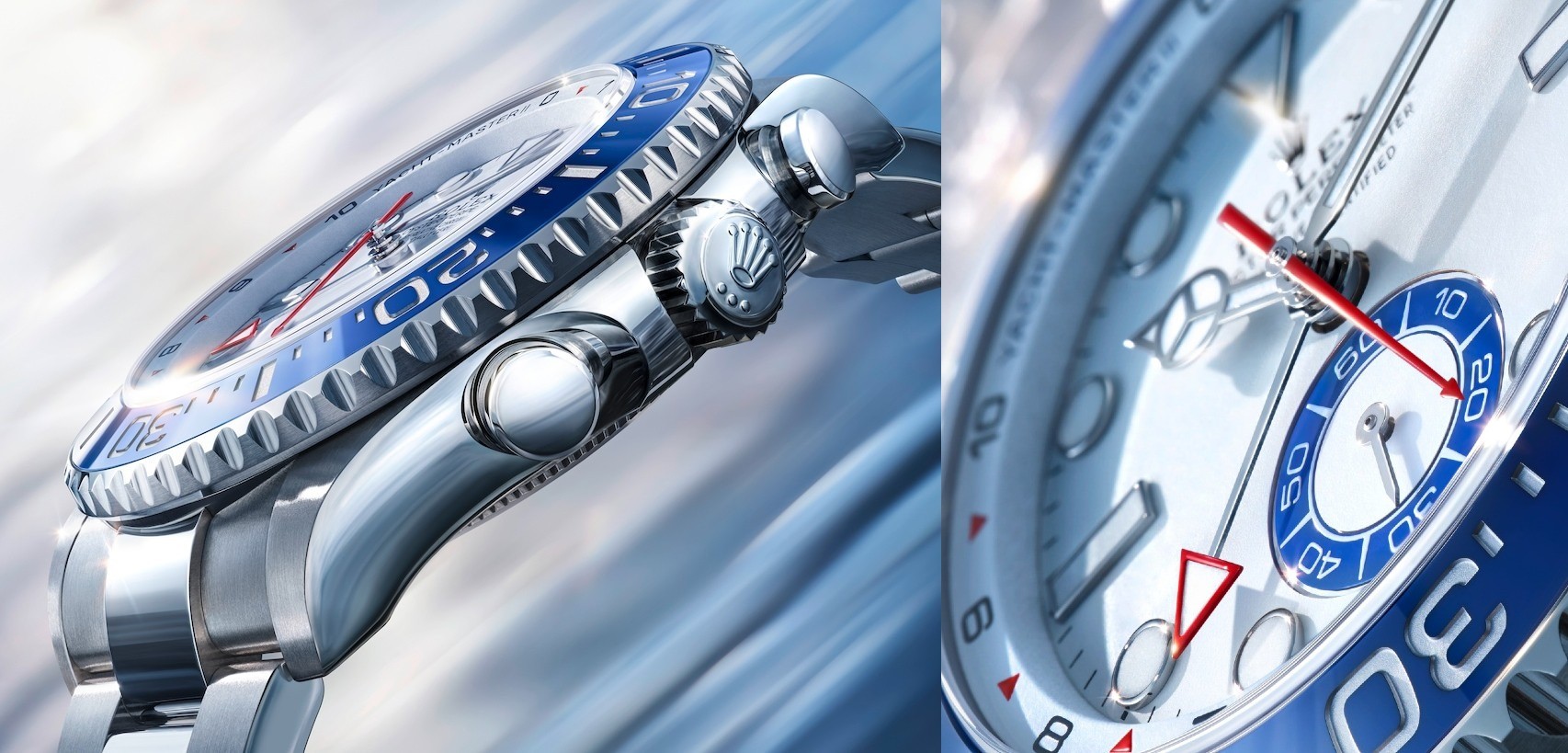 Rolex Yacht-Master II Oystersteel version.