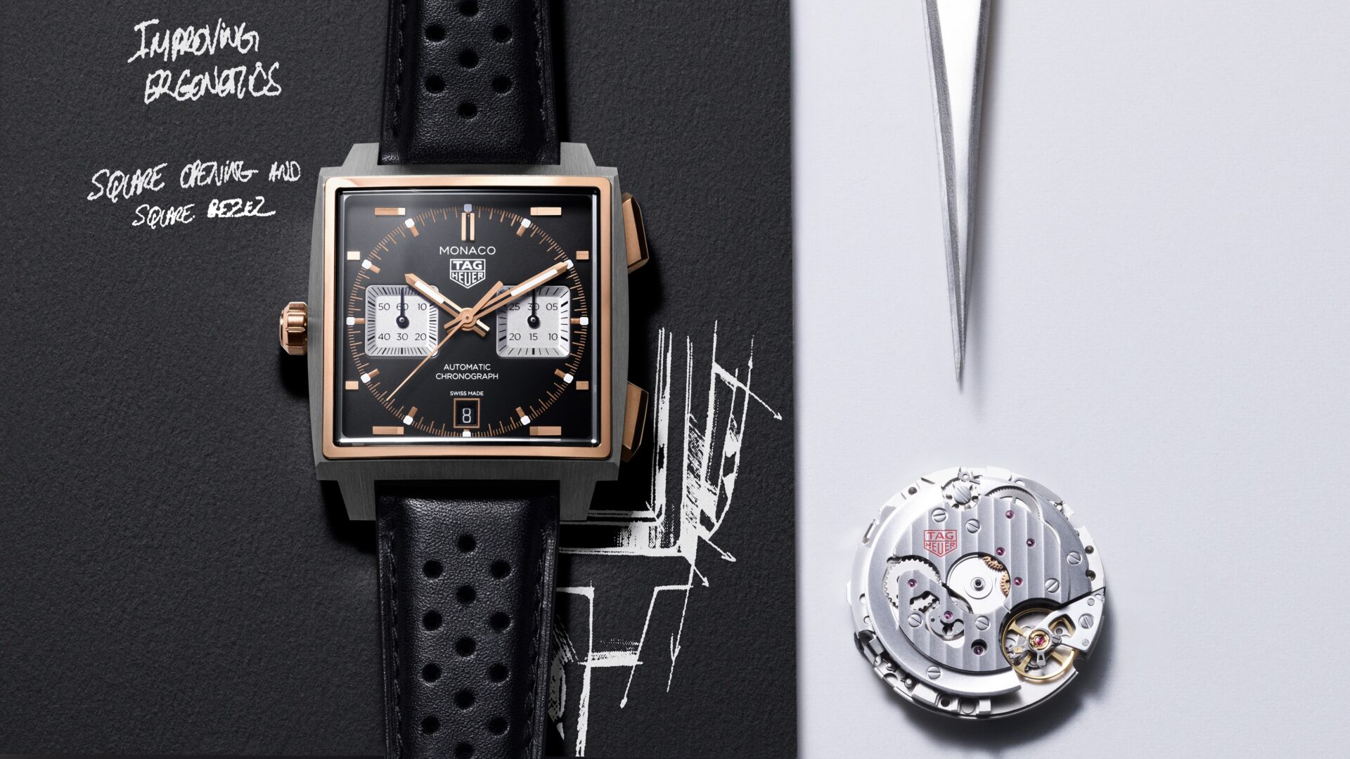 TAH Heuer Monaco Chronograph.