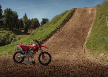 Ducati Desmo250 MX full view 44.5 HP MX2 class motorcycle with 15,000 rpm redline engine