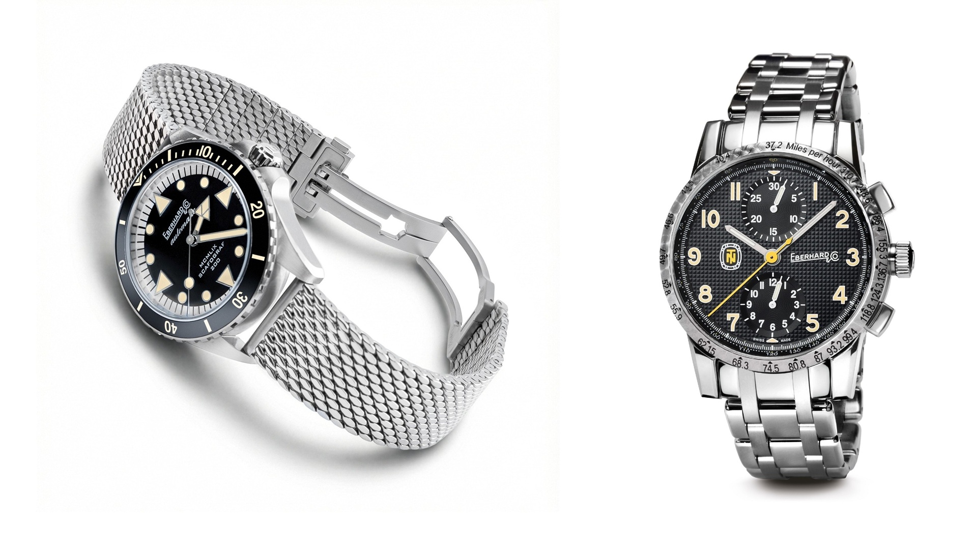 Eberhard & Co. Scafograf 200 MCMLIX and Tazio Nuvolari.