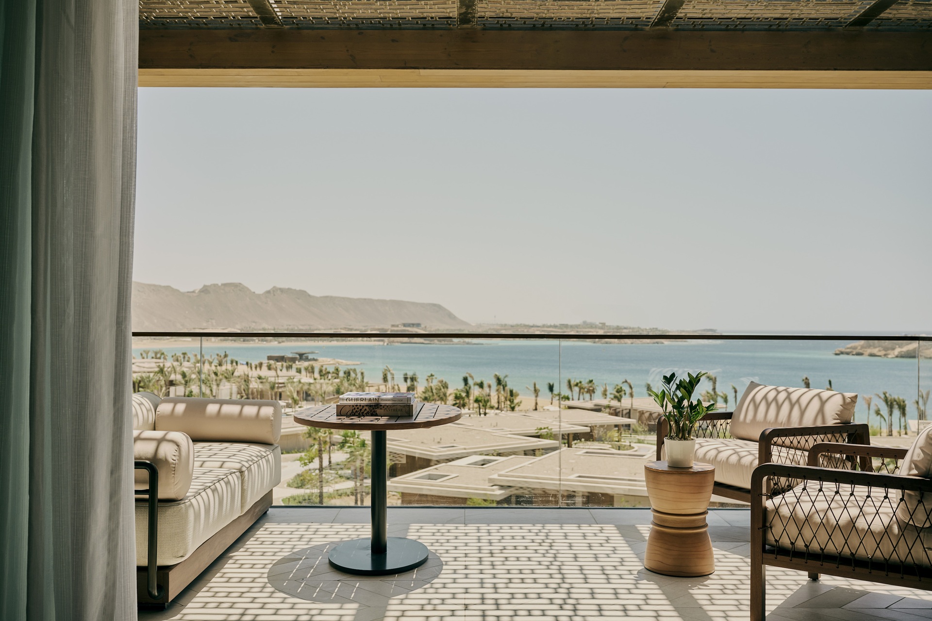 The panoramic ocean view from the room at Four Seasons Resort and Residences AMAALA at Triple Bay