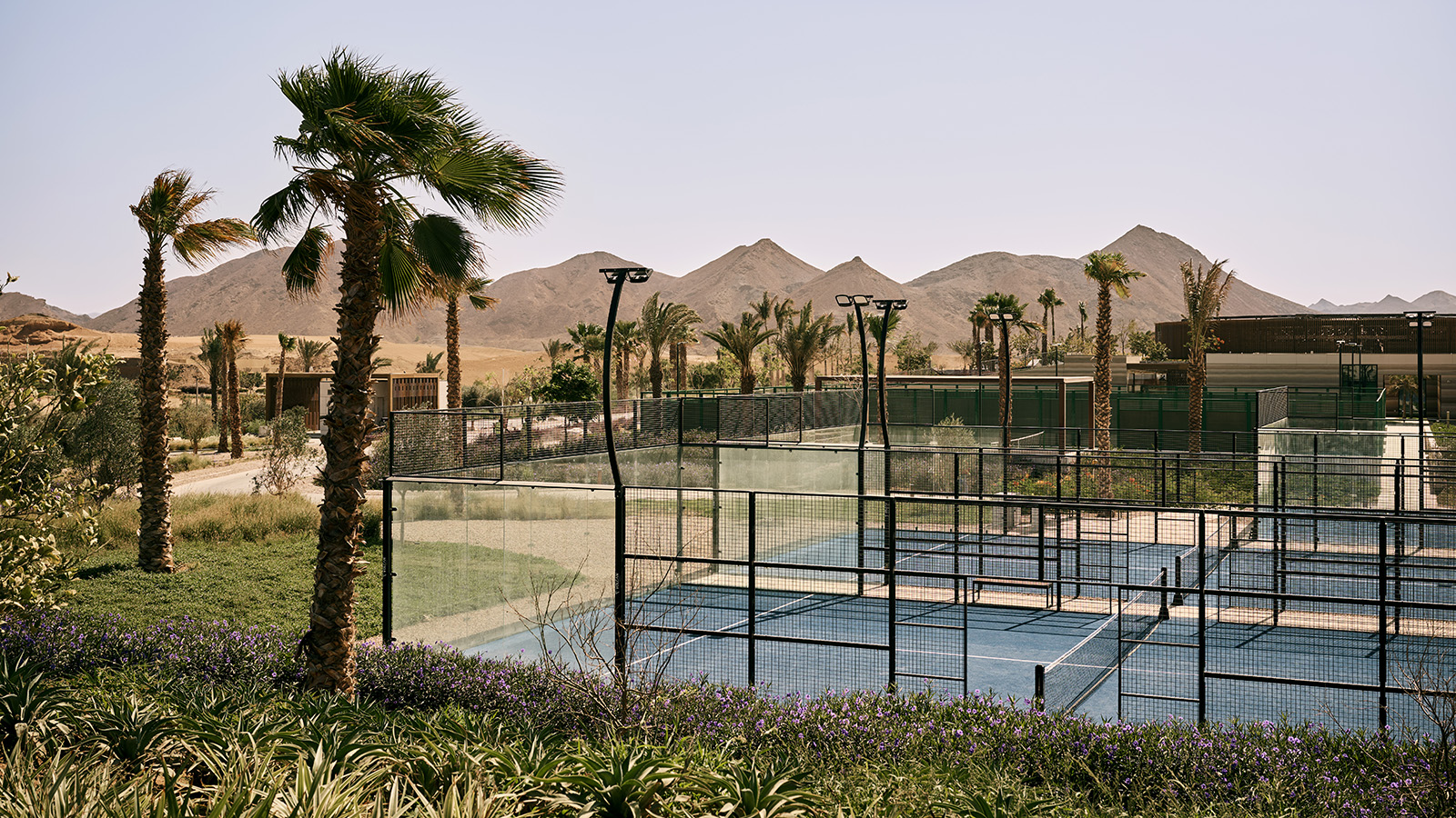 The outdoor sports area at the Four Seasons Resort and Residences AMAALA at Triple Bay
