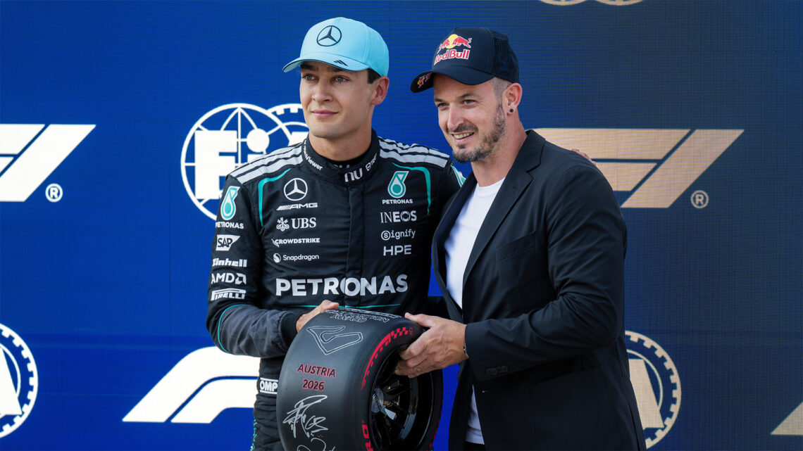 George Russell 2026 Austrian Grand Prix Pole Position Winner. Photo by RedBull Content Pool