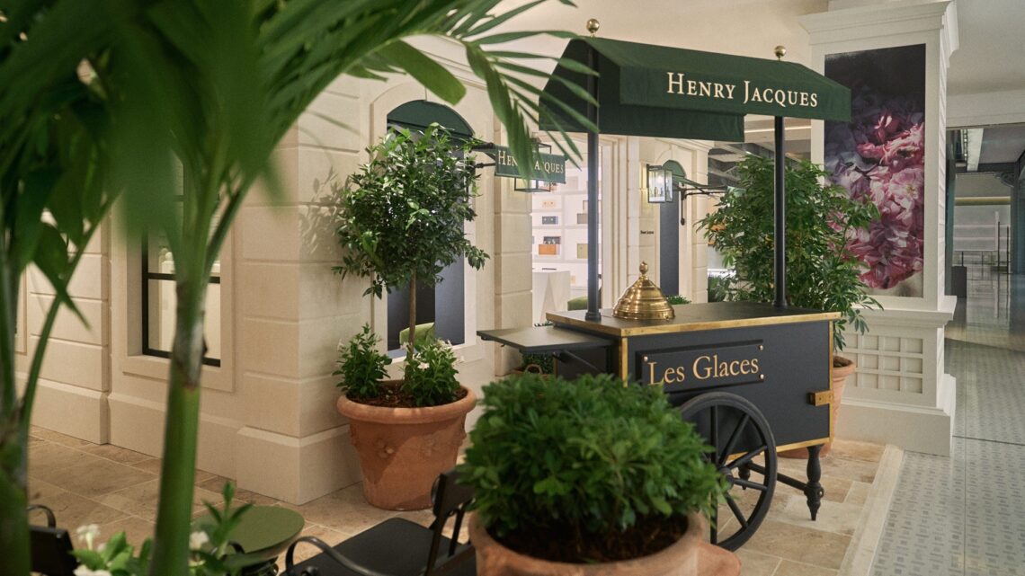 A shot of the Henry Jacques Pop-Up, called Maison Ephemere, at Samaritaine