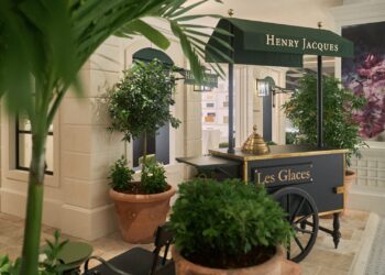 A shot of the Henry Jacques Pop-Up, called Maison Ephemere, at Samaritaine