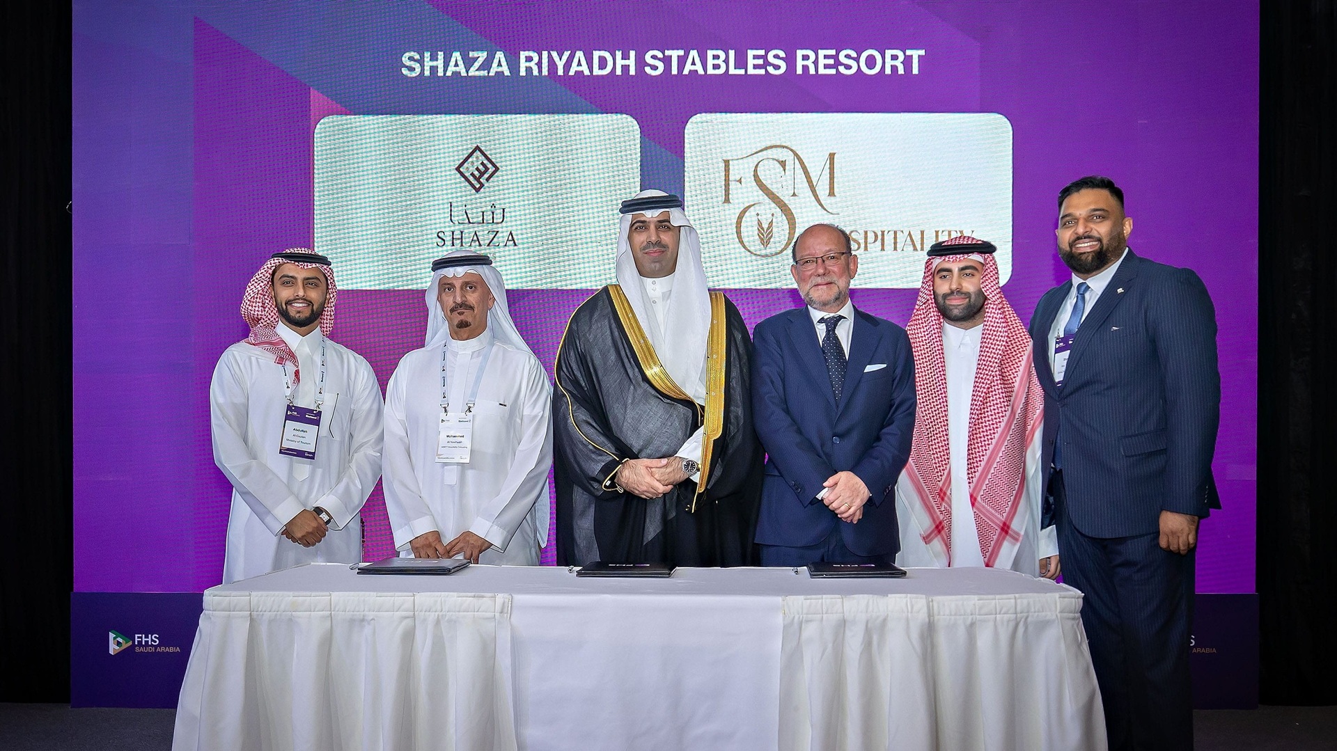 Hotel Management Agreement signing ceremony between Shaza Hotels and FSM Hospitality Company for Shaza Riyadh Stables Resort