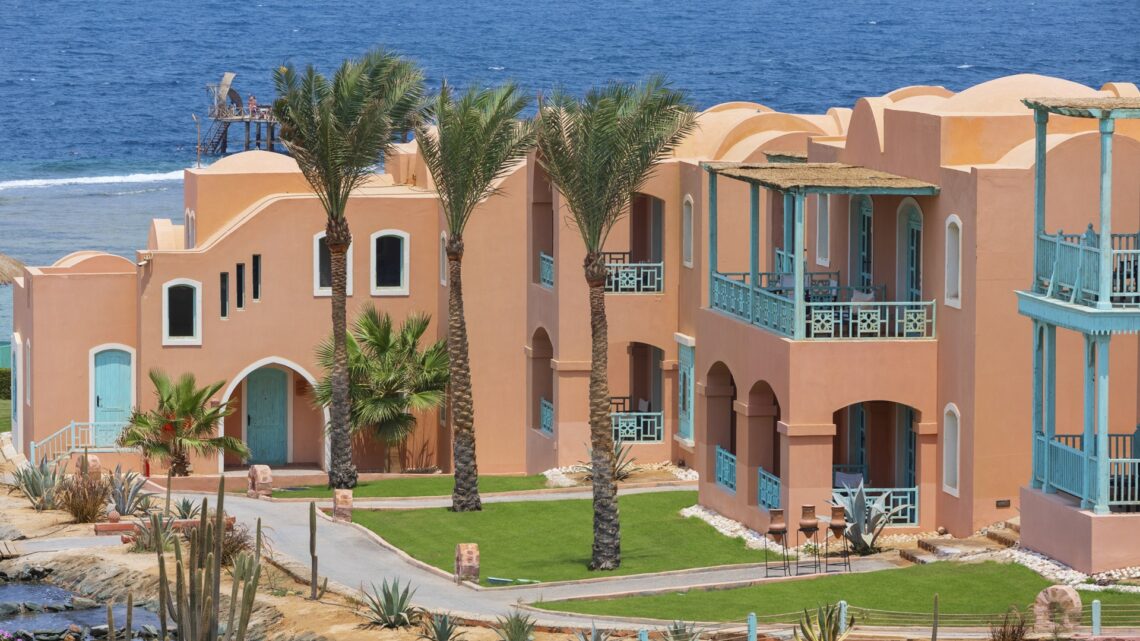 An image of an exterior section of the Swissôtel Resort El Quseir in Egypt.