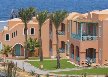 An image of an exterior section of the Swissôtel Resort El Quseir in Egypt.