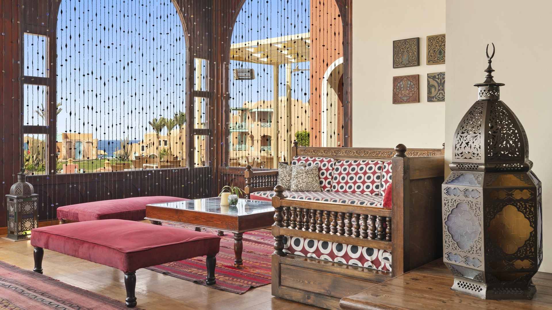 A shot of the lobby at the Swissôtel Resort El Quseir in Egypt